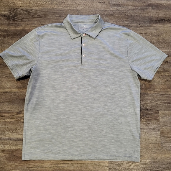 Move Performance Apparel EYTON MEN'S SHORT SLEEVE FRENCH BLUE POLO - Picture 3 of 9